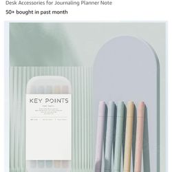 6Pcs Aesthetic Cute Highlighters, Preppy Stufffor for College Study，Assorted Colors Highlighters for School Supplies and Office Desk Accessories for J