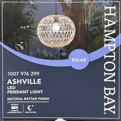 BRAND NEW – Hampton Bay Ashville Solar LED Pendant Light