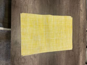 Set of 4 Yellow Placemats