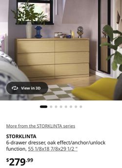IKEA Storklinta 6-drawer dresser