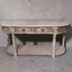 Large Console Table With Drawers 