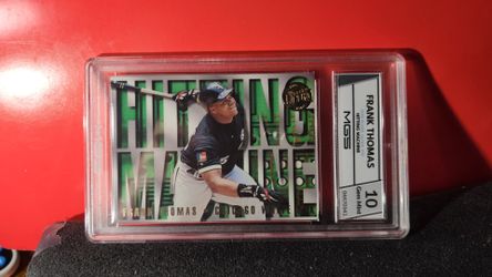 FRANK THOMAS 1995 Fleer Ultra "Hitting Machine" GOLD MEDALLION card MGS 10 GEM MT
