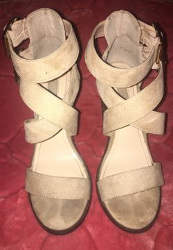 Nude Strappy Heels 6 1/2