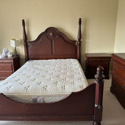 3piece Bed Set. Bed Frame And Two Night Stand