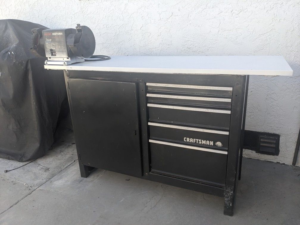 Craftsman Work Bench Grinder Ball Bearing Drawers