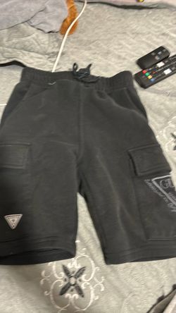 Guess Black Cargo Sweat Shorts