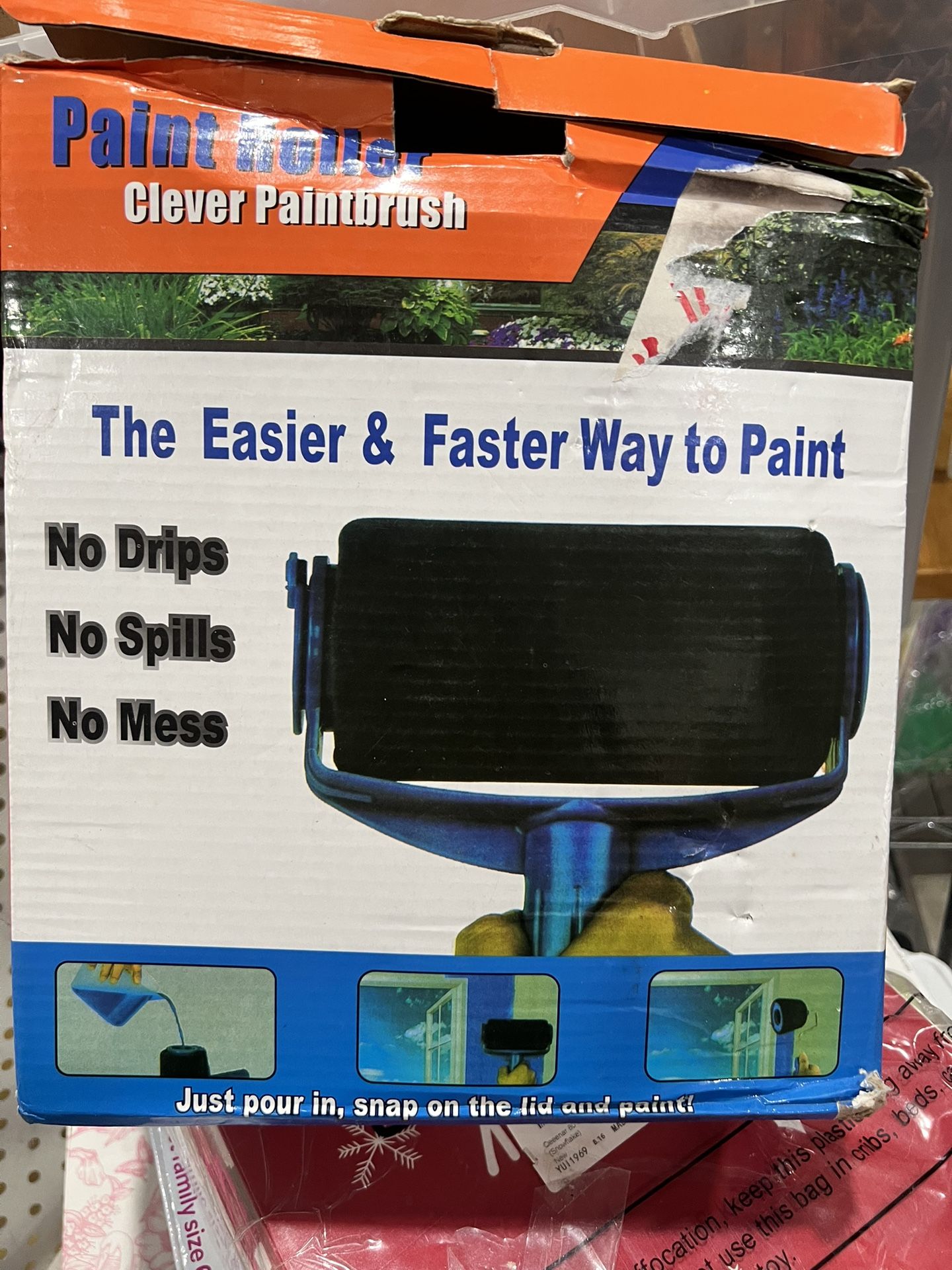 Paint Roller Clever Paintbrush  New in Box 