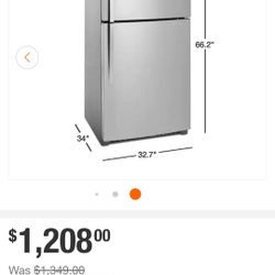 21.3 cu. ft. Top Freezer Refrigerator in Fingerprint Resistant Stainless Steel