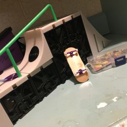 Tech Deck Nyjah Huston Set + Wooden Finger Board 