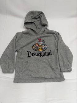 Size S-Kids Disneyland Gray Fleece Pullover Hoodie Size S