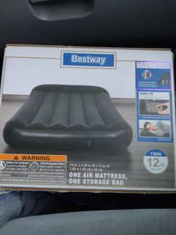 Brand new!! Twin air mattress built in pump