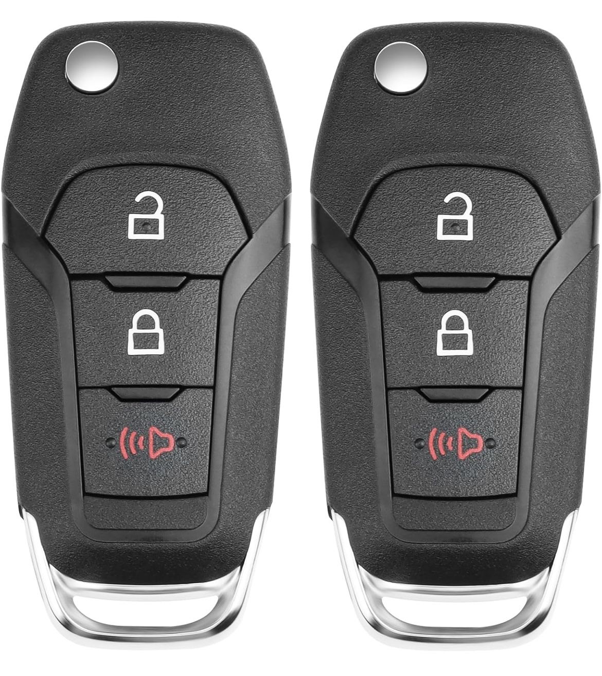 Flip Key Fob Replacement for Ford F150 F250 F 2016 2017 2018 2019 2020 2022, Explorer 2016-2022, F-150 F450 F550 Ranger Ecosport Bronco Igniti