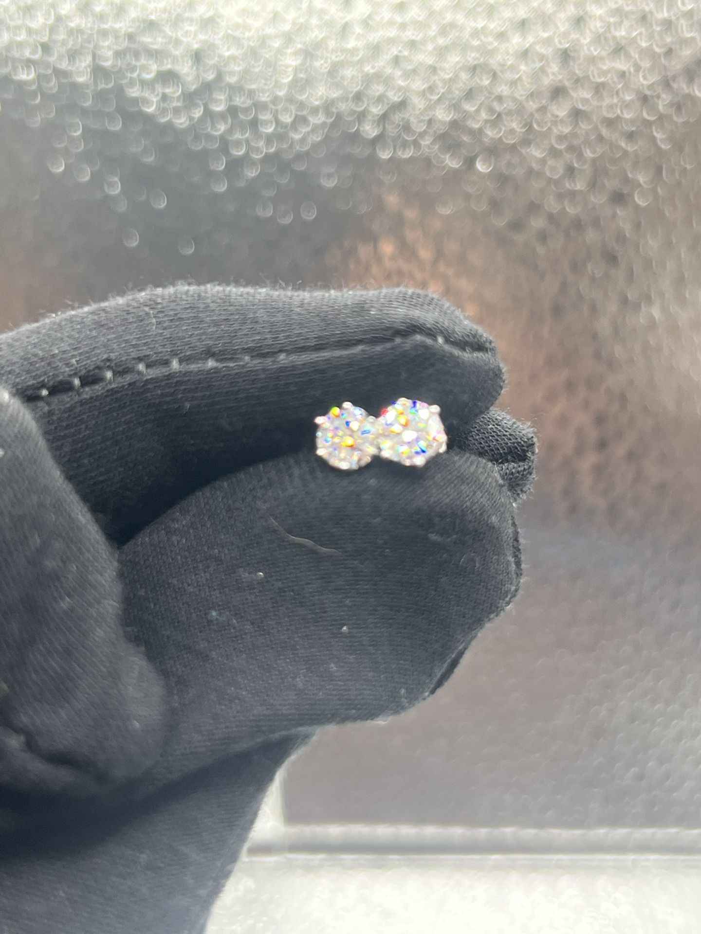 💎 5mm Moissanite Stud Earrings | 925 Sterling Silver | GRA Certified | Iced Out