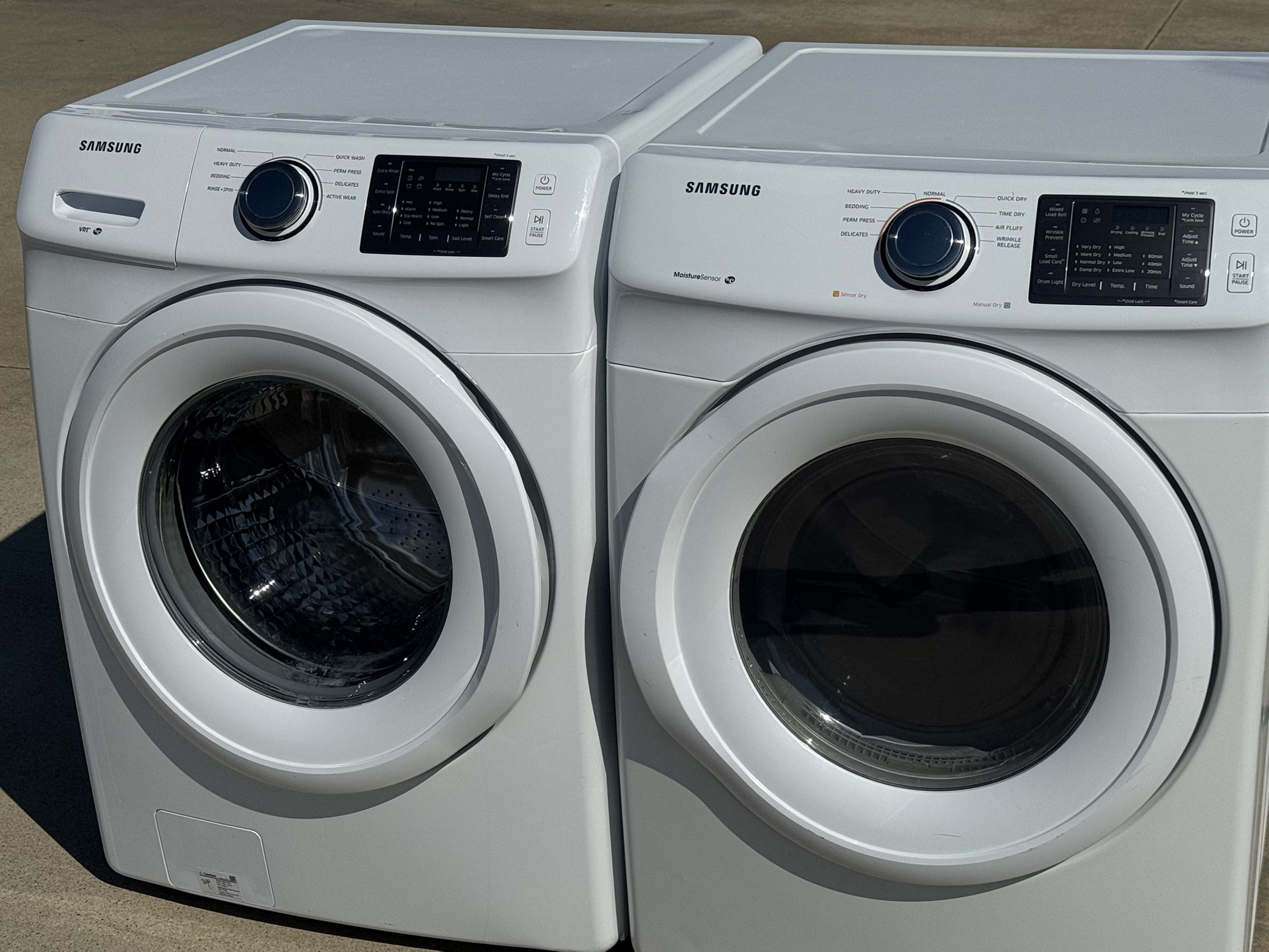 Front load Samsung washer and front load Samsung dryer high efficiency