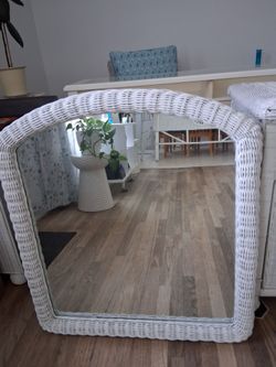 Wicker Mirror
