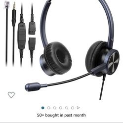 Phone Headset RJ9. 3.5mm For Office And Home Wired 