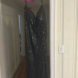 Sparkling Black Homecoming Dress 