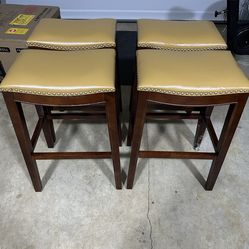 4 Grandin road Julien Backless Bar & Counter Stools-$80