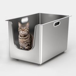 XL Stainless Steel Litter Box