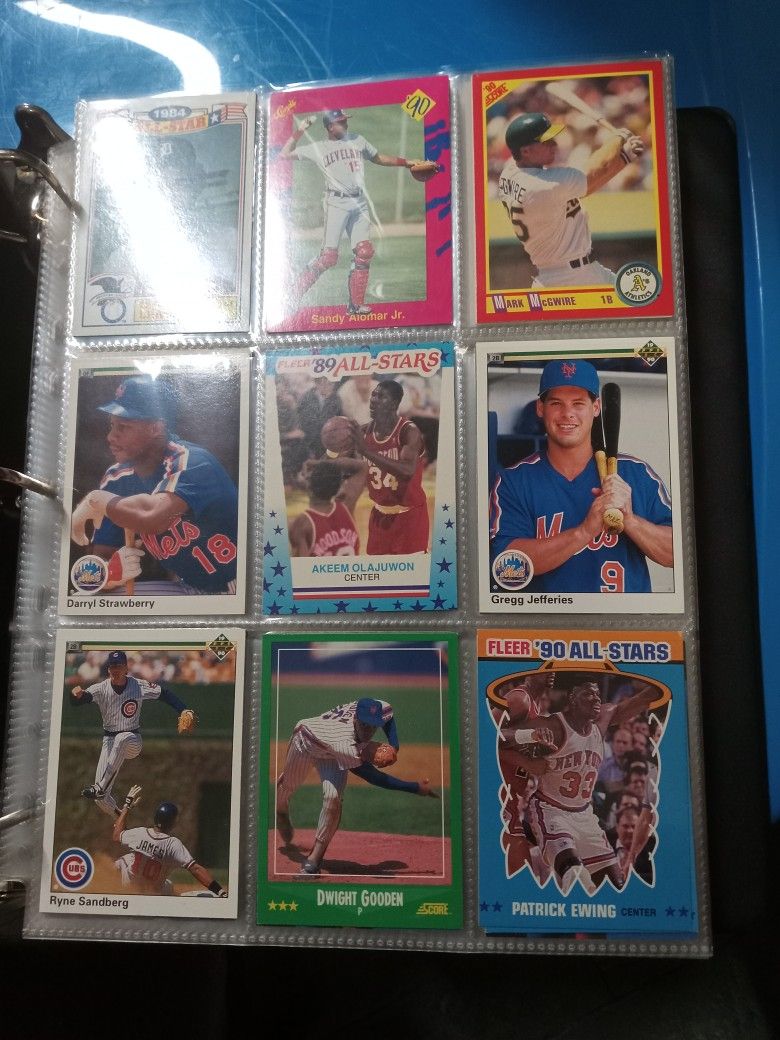 Two Sports Binders Lot