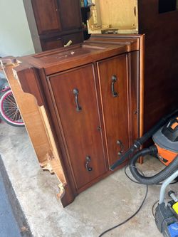 Free Wood Desk and File drawer