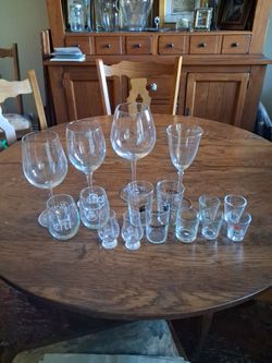Misc. Wine and shot glasses