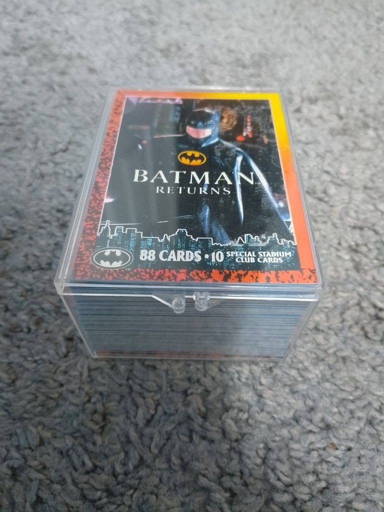 1992 Batman Returns 88 Cards 10 Stickers Card Set!