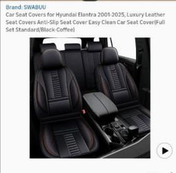 High Quality Leather Seat Covers for 2021 Hyundai Elantra