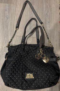 Juicy Couture Nylon Tote Bag with Gold accents