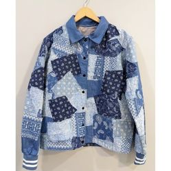 Blue Patched Jacket (Chest 40-42″)