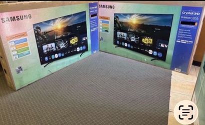 85 Samsung TV smart 4K HGTV 120 Hz $55 down on financing for delivery six but the Warranty