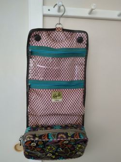Vintage Fossil Hanging Travel Makeup Bag