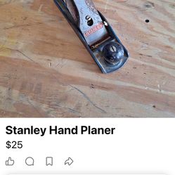 Stanly Hand Planer
