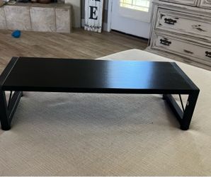 Black monitor stand
