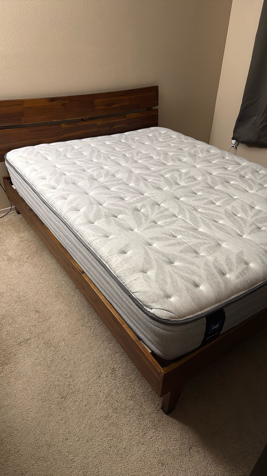 Queen Size Bed Frame And Mattress FREE!