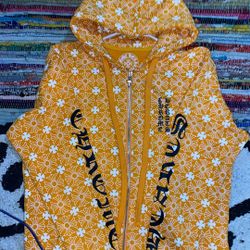 Miami Exclusive Horseshoe Zip Up Hoodie Motif Orange