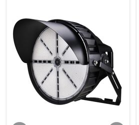Dephen 1200W LED Stadium Lights - 168,000Lumens 5000K Commercial Sportlight, 30 Degree Arena Lamp, 0-10V Dimmable IP65 Outdoor Flood Lighting, 120-277