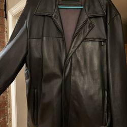 Kenneth Cole Mens Leather Jacket