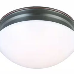 9 in. Oil Rubbed Bronze LED Flush Mount