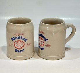Vintage Binding Bier stoneware beer stein mugs