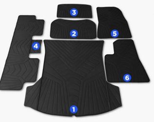Tesla Model 3 All-Weather Floor Mats – Full Set (2021–2022 Models)
