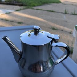 Stainless Steel  Individual Tea Pots (10 Total)