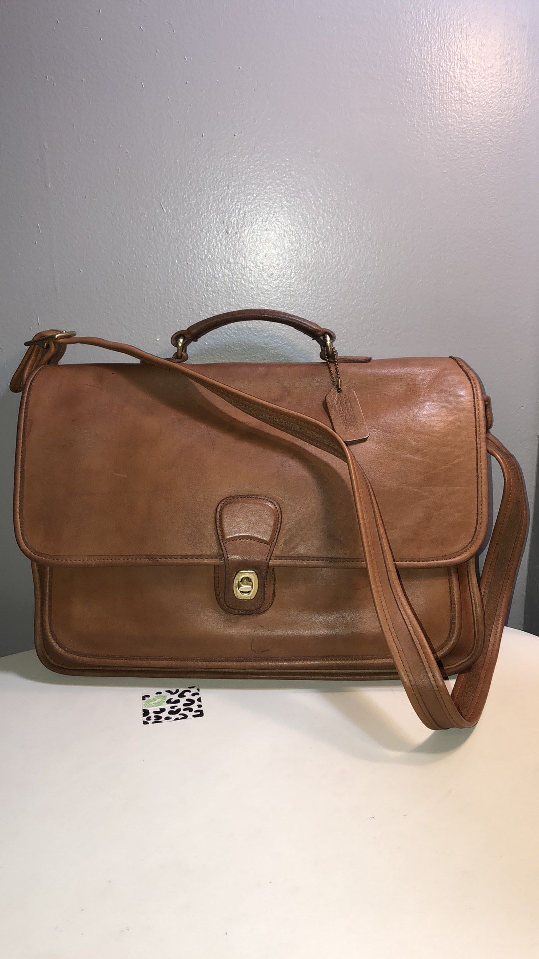 Vintage coach large messenger/briefcase shoulder bag