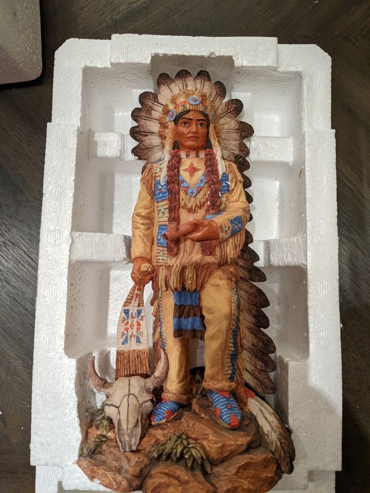Sitting Bull The Great Chieftains Statue Ap4001 Artaffects Gregory