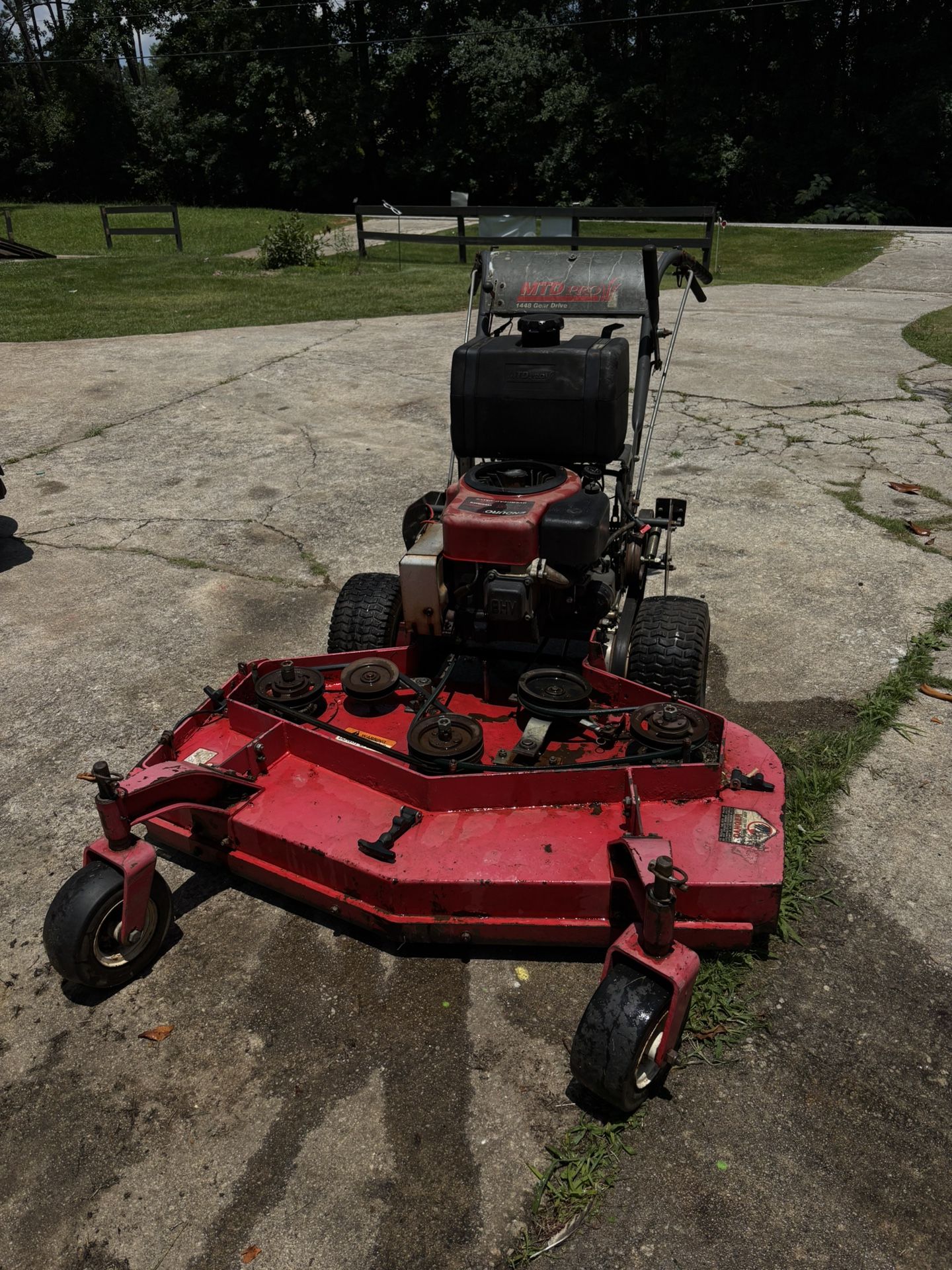 Walk behind mower