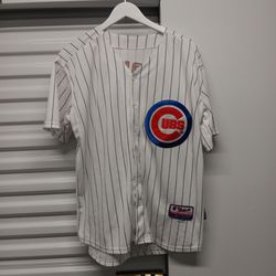 Jake Arrieta #49 Chicago Cubs MLB Stitched Pinstripe Majestic Jersey Size 48