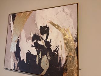Home decor painting black and gold