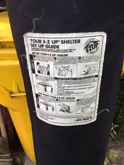 E-Z UP SHELTER 10x 10 only 100$ Firm