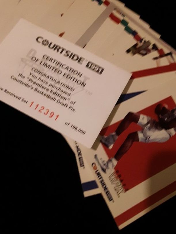 Courtside Basketball Card Set Limited Edition 1991