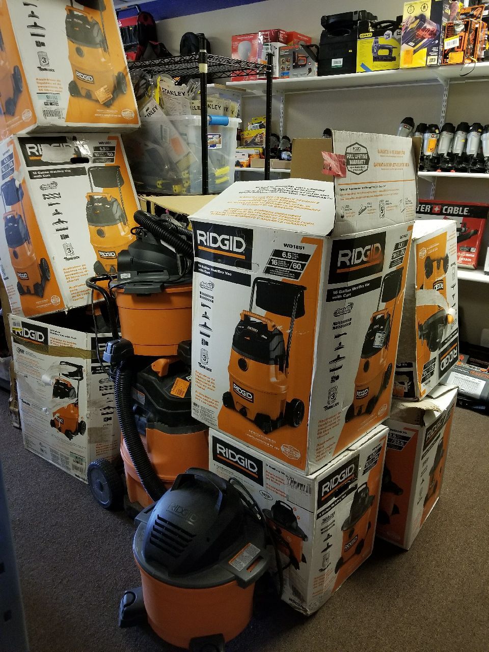 Rigid shop vacs are here no holds guaranteed